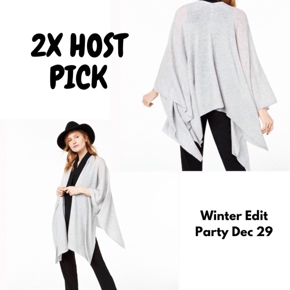 🆕 Charter Club Solid Cashmere Sweater Wrap